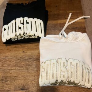 God is Good Chenille Patch Hoodie