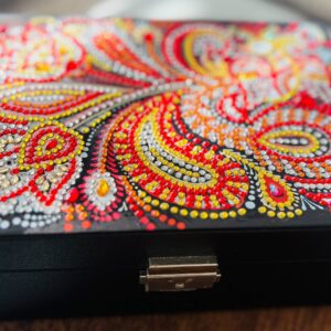 MULTI COLOR WOODEN JEWELRY BOX