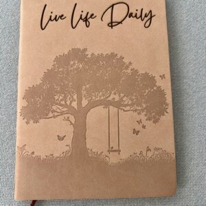 Laser Engraved Live Life Daily Journal