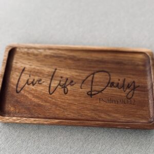 Live Life Daily Trinket Tray