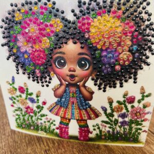 Melanin Puff Girls Greeting Cards