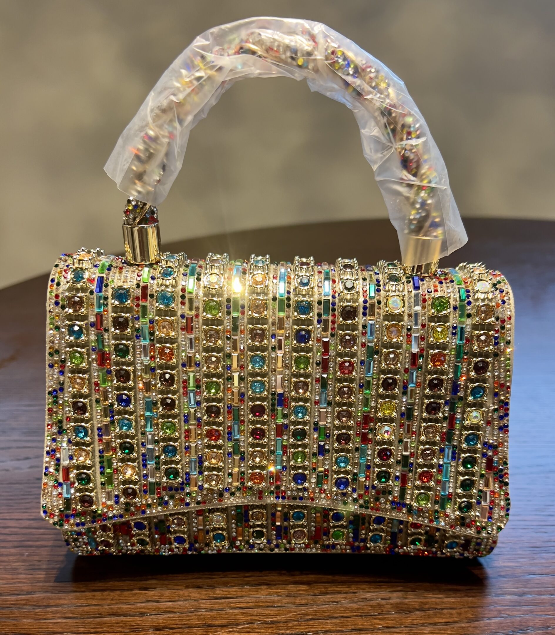 Multi-Rhinestone sparkling evening bag - Image 2