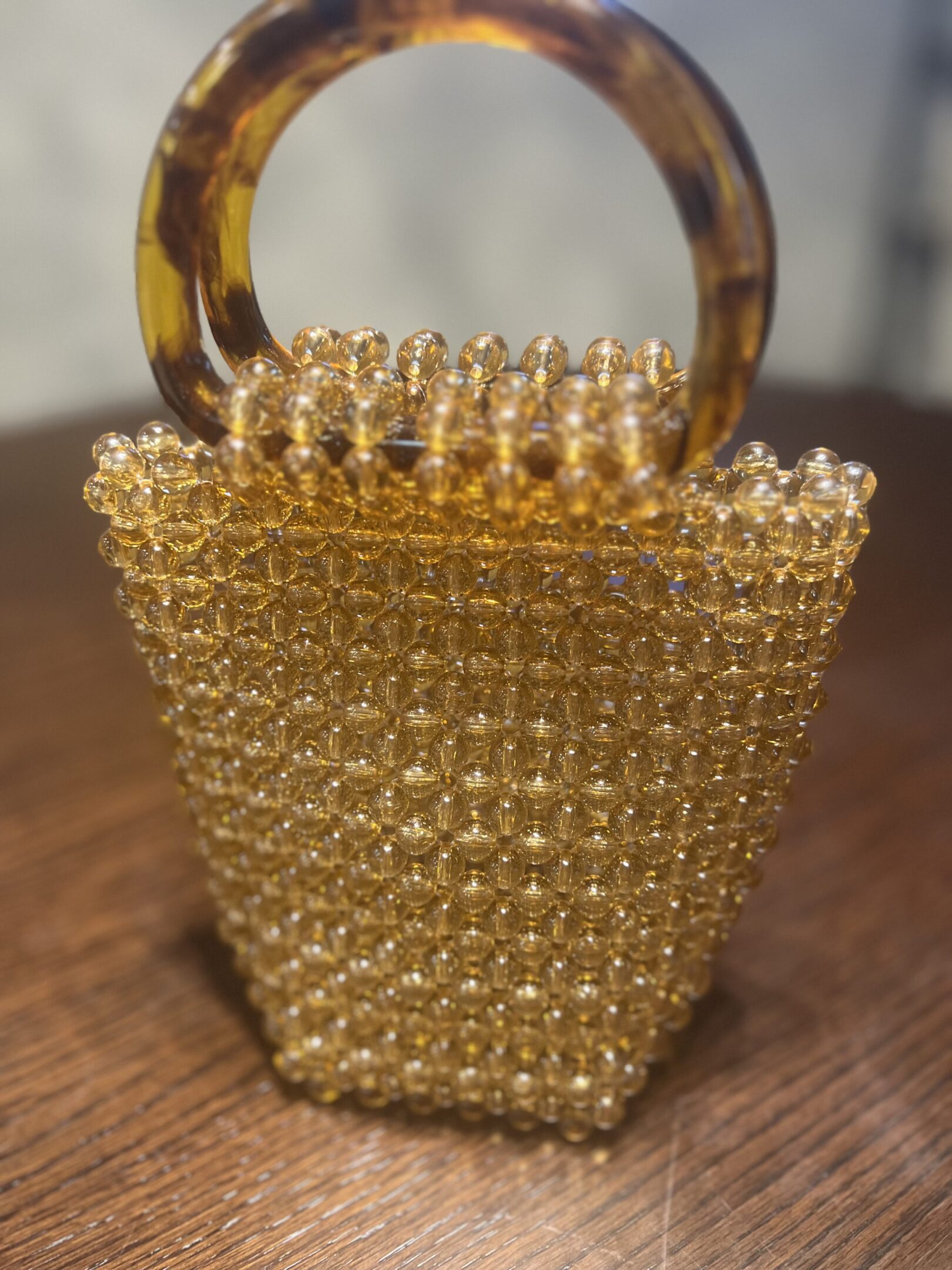 Handmade Beaded Acrylic Tote - Image 5
