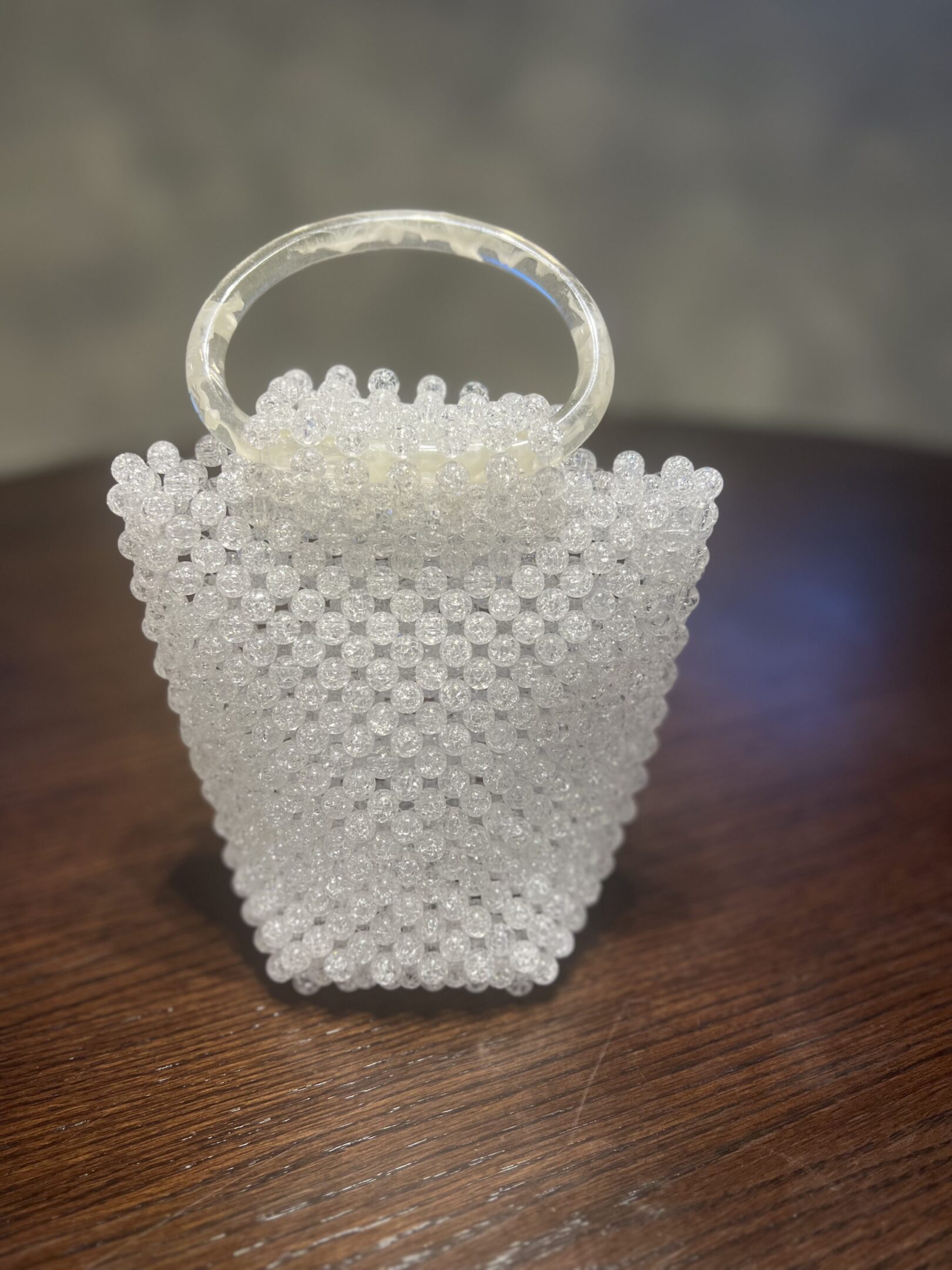 Handmade Beaded Acrylic Tote - Image 4