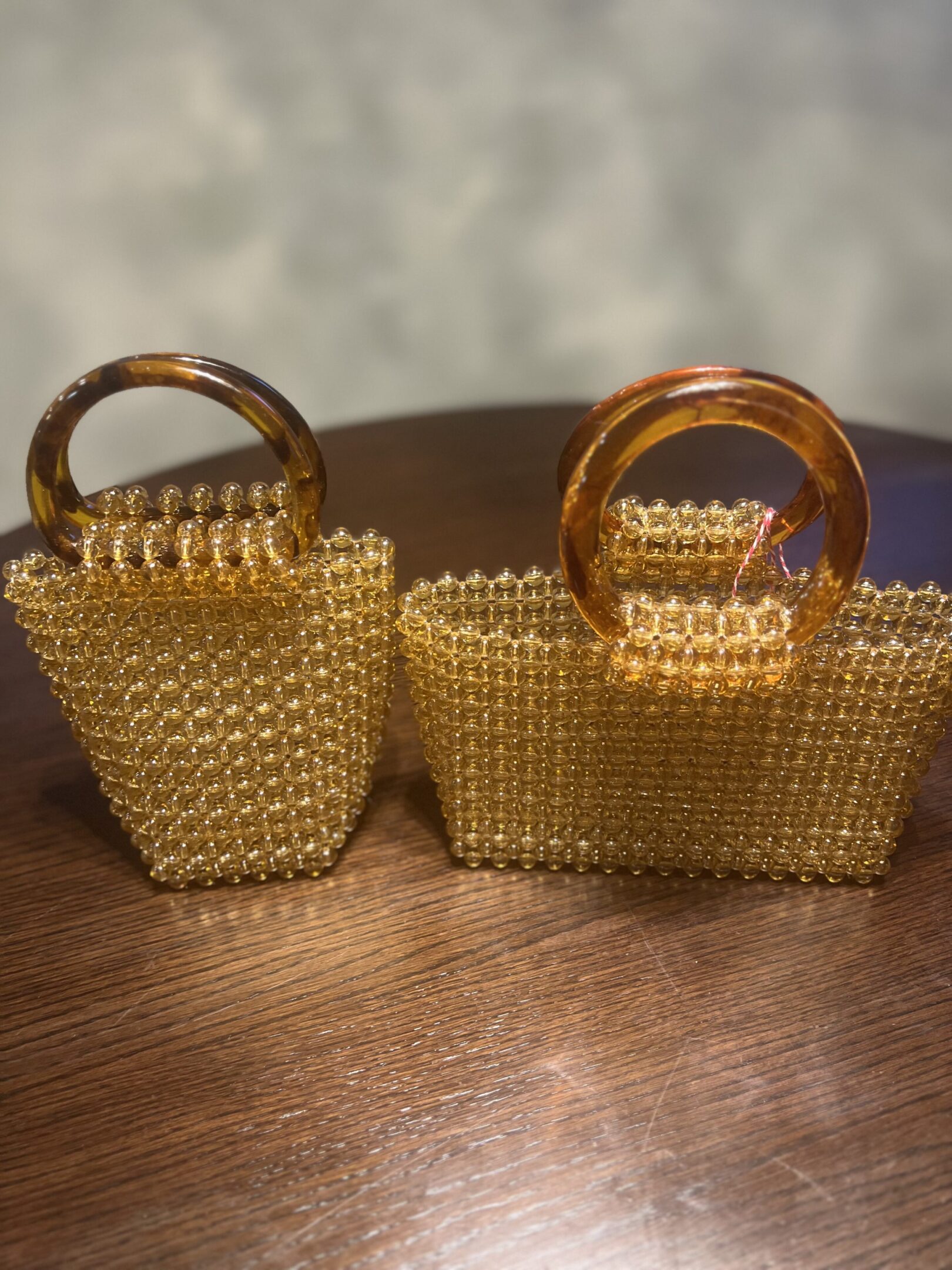 Handmade Beaded Acrylic Tote - Image 2
