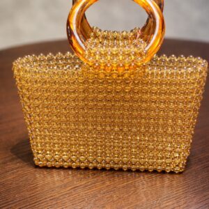 Handmade Beaded Acrylic Tote