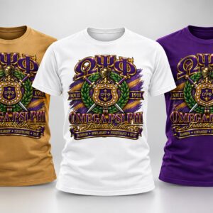 Omega Psi Phi Premium Heritage Crest Design